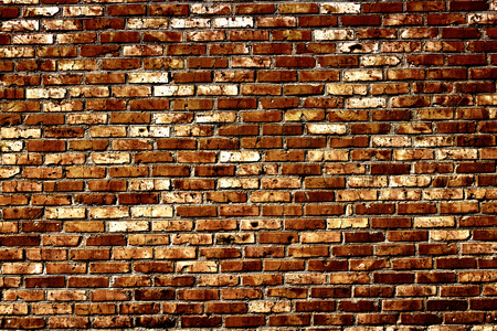 Old grunge brick wall backgroundの写真素材