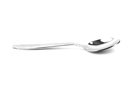 teaspoon isolated on a white backgroundの写真素材