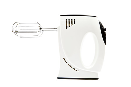 electric mixer isolated on white backgroundの写真素材