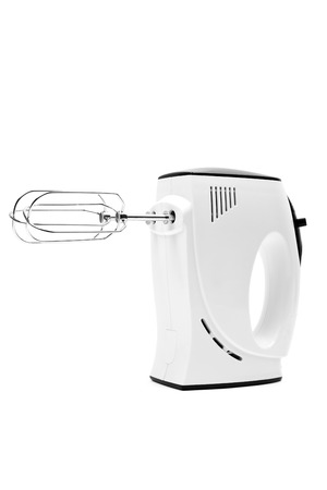 electric mixer isolated on white backgroundの写真素材