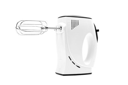 electric mixer isolated on white backgroundの写真素材