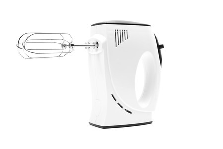 electric mixer isolated on white backgroundの写真素材
