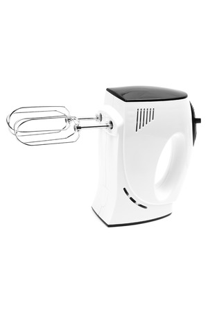 electric mixer isolated on white backgroundの写真素材