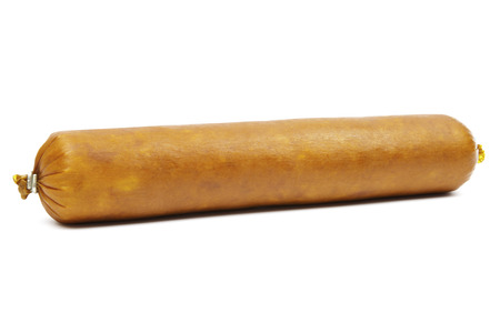 Sausage on white backgroundの写真素材