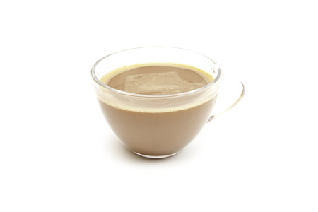 cup coffee isolated on whiteの写真素材