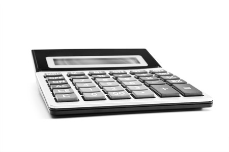 calculator on a white backgroundの写真素材