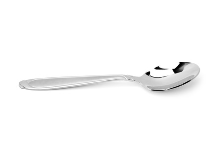 teaspoon isolated on a white backgroundの写真素材