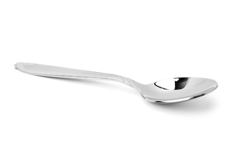 teaspoon isolated on a white backgroundの写真素材