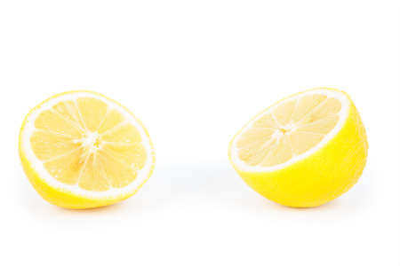 lemon isolated white backgroundの写真素材