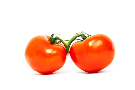 tomato isolated on white backgroundの写真素材