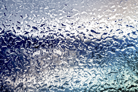 Water drops on metal surface. Abstract backgroundの写真素材