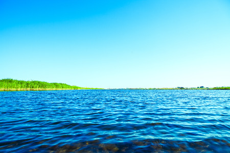Blue sky,sun and seaの写真素材