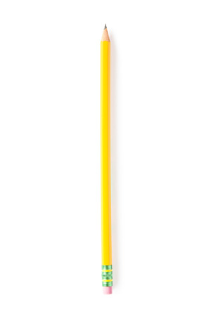 Pencil isolated on pure white backgroundの写真素材
