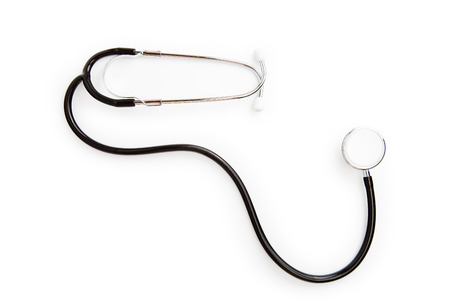 stethoscope on a white backgroundの写真素材