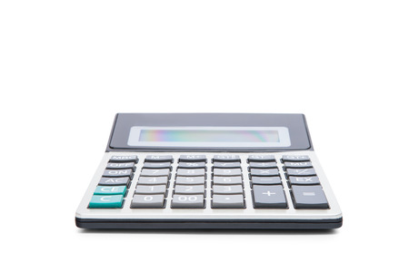 calculator on a white backgroundの写真素材