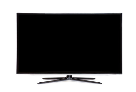 monitor isolated on whiteの写真素材