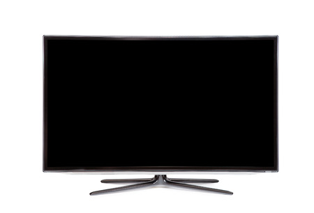 monitor isolated on whiteの写真素材