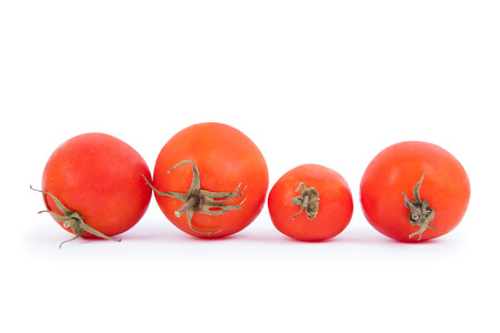tomato isolated on white backgroundの写真素材