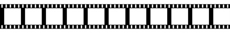 Film strip isolated in white 