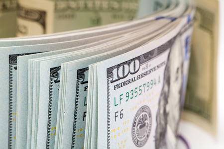 new 100 dollar billの写真素材