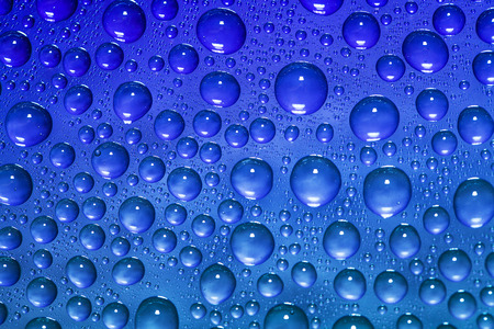 Water drops on abstract background