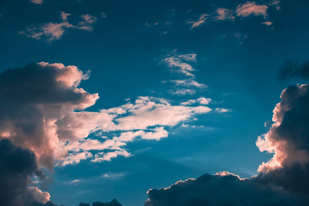 blue sky and cloudsの写真素材