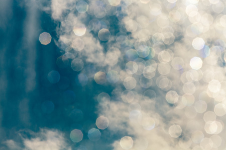 Lights on the blue background.の写真素材