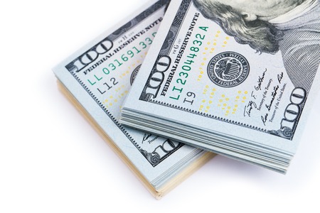 new 100 dollars close up