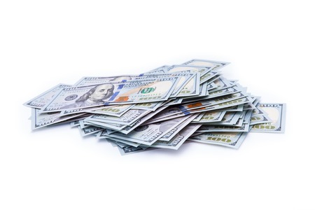 new 100 dollars close upの写真素材