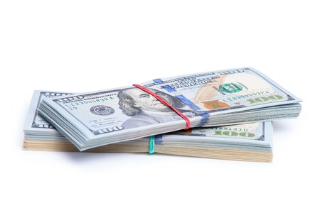new 100 dollars close up