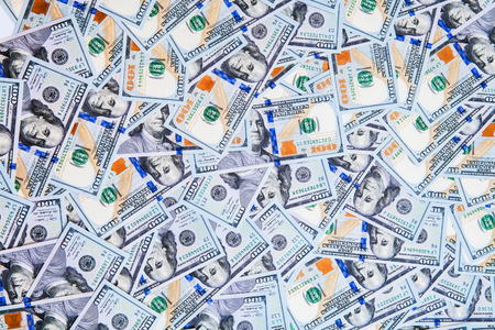 new 100 dollars by close upの写真素材