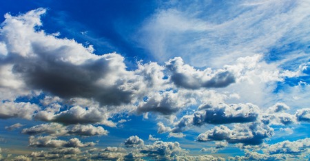 blue sky cloudsの写真素材