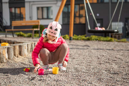 children playing in the playground.