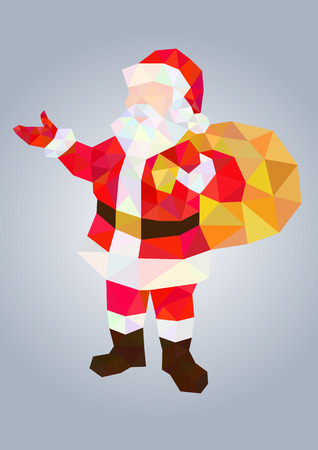 Santa Claus Mosaicのイラスト素材