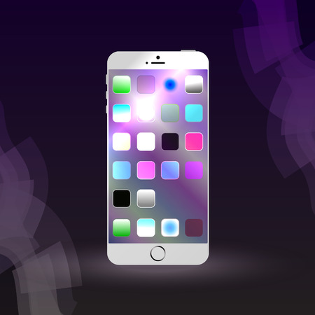 Smart-phone front viewのイラスト素材