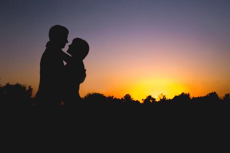 couple at sunset