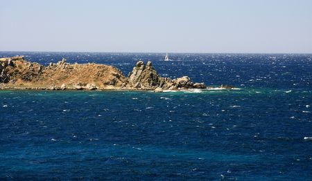 Windy day in summer - Sardinia - Italyの写真素材