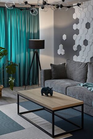 Modern Living Room luxury sofa interior designの写真素材