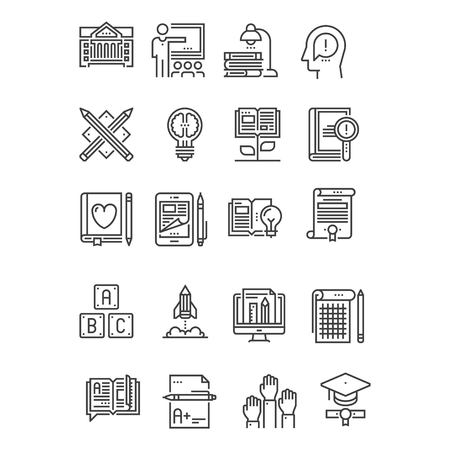 seo line icon setのイラスト素材