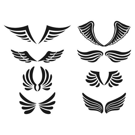set of wings collectionのイラスト素材