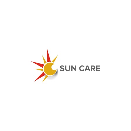 sun care logo design vectorのイラスト素材