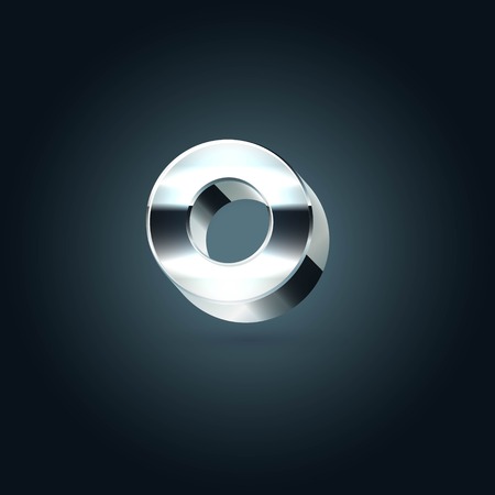 abstract ring logo vectorのイラスト素材