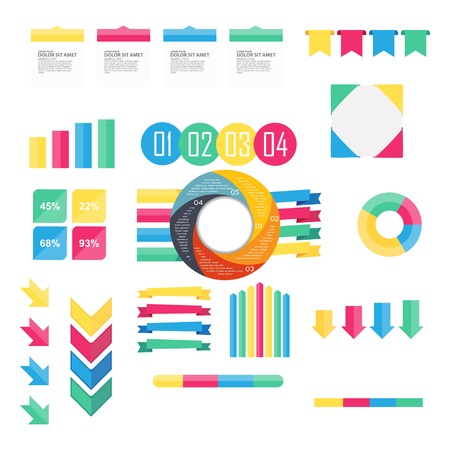 business infographic element - logo design vectorのイラスト素材