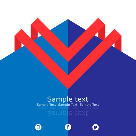 modern and creative abstract background - logo design vectorのイラスト素材