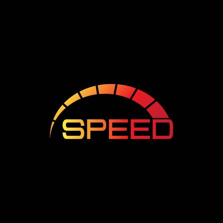speed logo design vectorのイラスト素材