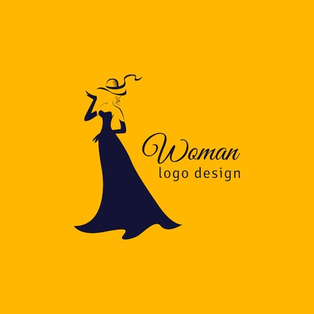 beauty woman on dressのイラスト素材