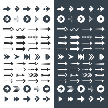 set of arrow collection - logo design vectorのイラスト素材