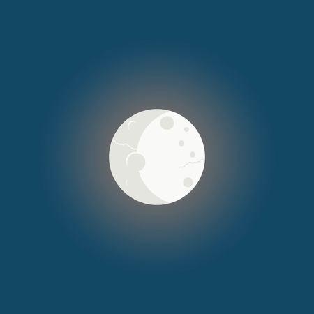 modern and creative moon blues - logo design vectorのイラスト素材