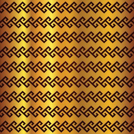 gold pattern seamless background - logo design vector templateのイラスト素材