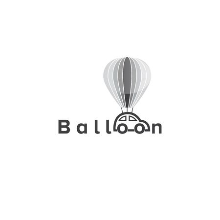 car ballon logo design vector templateのイラスト素材